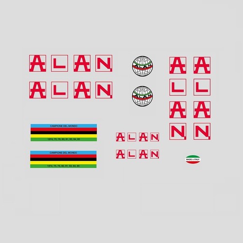 Adesivi telaio bicicletta alan - adesivi,