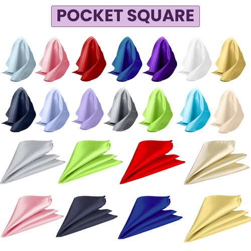 Pochette costume satin - pochette, de
