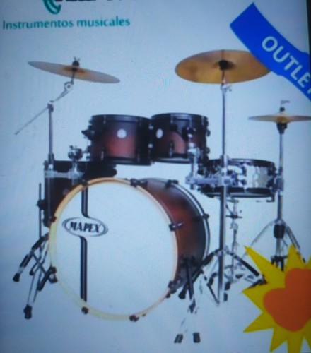 Batteria acustica mapex - batteria,