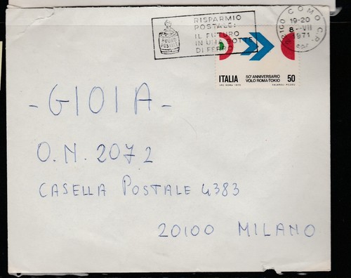 Postal history 1970 flight - 1970,