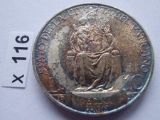 Vaticano 10 lire argento 1935 Papa Pio XI 1922 - 1939 Città del Vaticano Madonna Bambino