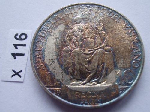 Vaticano lire argento - vaticano, 10