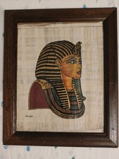 ? PAPIRO EGIZIO AUTENTICO originale dipinto a mano vintage