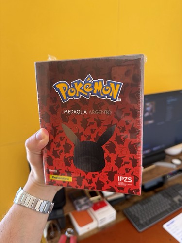 Moneta argento pokemon ball - argento,