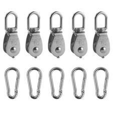 5 pezzi pulegge in acciaio