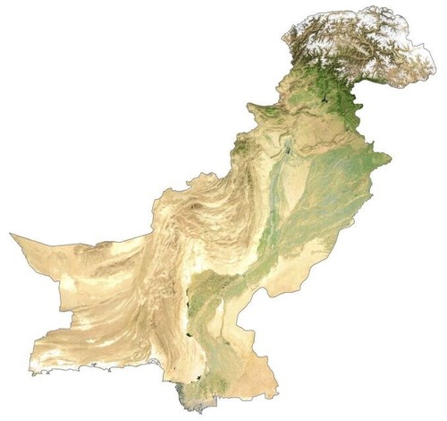 Mappa satellitare pakistan - satellitare,