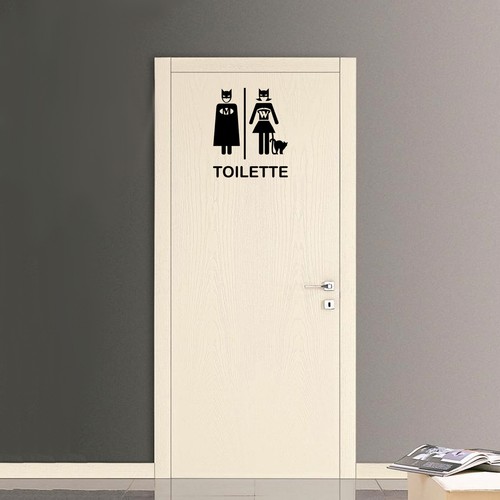 Adesivi murali toilette batman - adesivi,