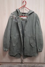 Giacca Parka Mistral donna Tg. M - giacca Verde militare - con Geko - Come Nuovo