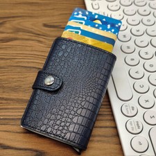 Portafoglio Uomo Pelle Pu Slim