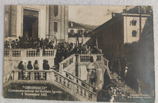 cartolina novara grignasco commemorative soldato ignoto vg '20 quartiere postale