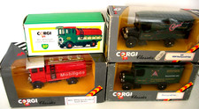 LOTTO di 4: camion d'epoca CORGI 1/43 vintage autobotte x2 autocarrox2