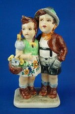 Teodoro Sebelin Nove Bassano Vicenza Scultura coppia bambini ceramica 1900 XX