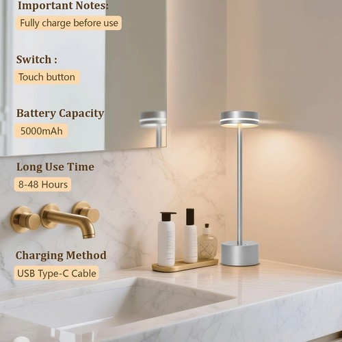 Rechargeable table lamp - table, pack