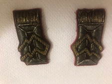 RSI DA DIVISA GUARDIA NAZIONALE REPUBBLIC. CARAB. COPPIA MOSTRINE RICAMATE  1944