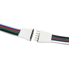 Connettore Striscia LED Senza Saldatura RGBW 5 Pin Maschio Femmina Connettore LED 15CM
