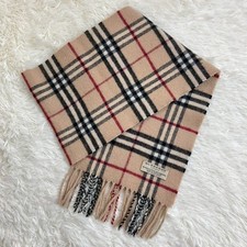 Sciarpa Burberry London misto lana merino cashmere logo cavallo Nova check...