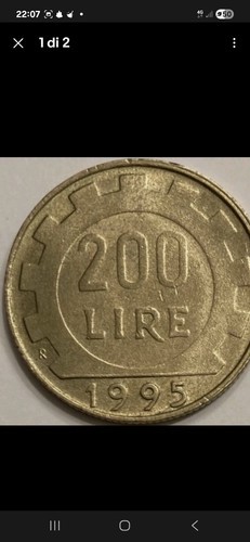 200 lire 1995 - lire, 1995.