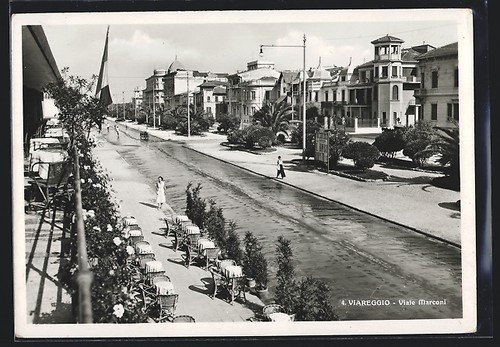 Cartolina viareggio viale - viareggio,,