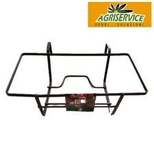 fioriera da balcone cm 40 x 20,5 x 13 in acciaio nero porta fiori