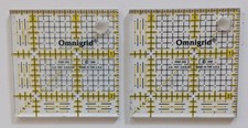 2 Quadrati Quilter Omnigrid 2-1/2" X 2-1/2" Righelli da Cucire Made In USA 1999