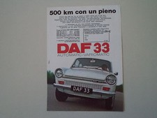 advertising Pubblicità 1970 DAF 33