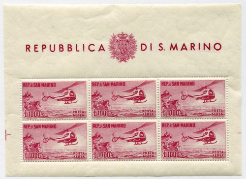 1961 san marino foglietto - 1961,