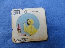 RARA FIGURINA FORMAGGINI MIO-CARTONCINO-PERSONAGGI PINOCCHIO-N.5-IL PULCINO