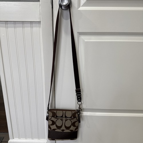 Borsa tracolla coach marrone - coach,