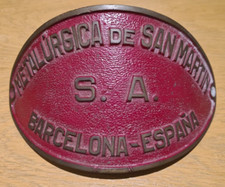 Antica insegna in metallo