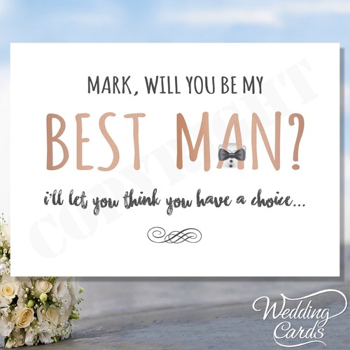 Will you best man card - you, my