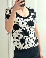 Maglia firmata BLUMARINE prima linea top blusa tunica t-shirt con paillettes