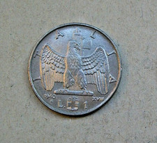 1 lira impero 1940 XVIII Vittorio Emanuele III   MAGNETICA
