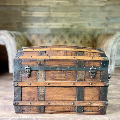 Antico baule vittoriano - , a
