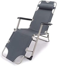 Sedia sdraio pieghevole , colore grigio