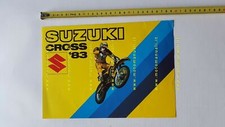SUZUKI gamma produzione moto cross 1983 depliant TEDESCO originale brochure