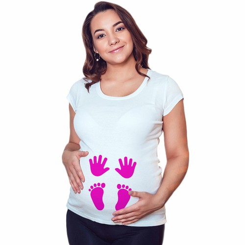 Maglia premaman grafica
