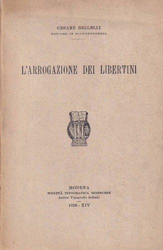 Arrogazione dei libertini - dei, libertini.