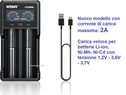 Caricabatterie xtar vc2sl - xtar,