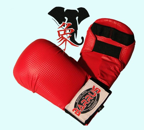 Guantini karate rosso semi - rosso,