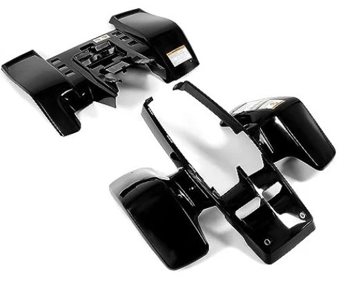 Set carrozzeria plastica nera - plastica,