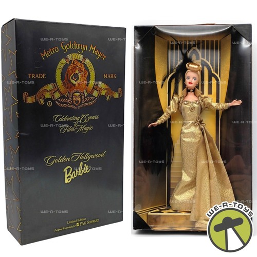 Golden hollywood barbie doll - golden,
