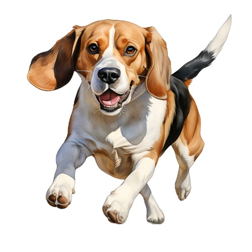 Adesivi beagle auto - 6,
