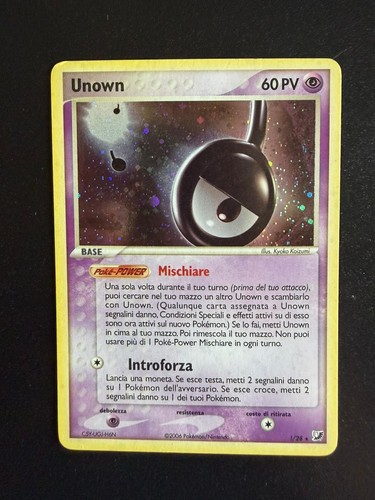 Pokemon card unown 28 holo - unown, !