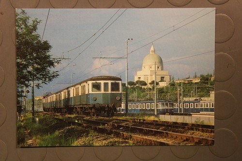 Cartolina tra treno - cartolina,