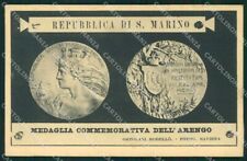 San Marino Medaglia Commemorativa dell'Arengo cartolina MQ5631