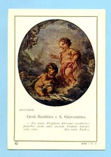 antique saint holy card jesus
