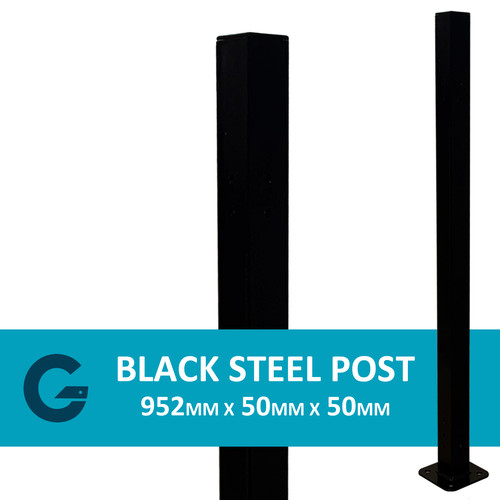 952mm 50mm bolt down black - x,