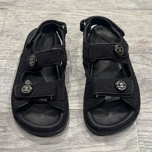 Sandali papà chanel neri - sandali, in