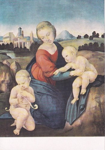 Cartolina raffaello santi - -,