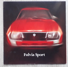 Brochure Lancia Fulvia Sport